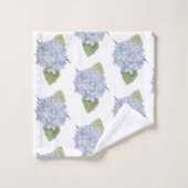 Blue Hydrangea Badhandtuch Set (Waschlappen)