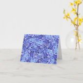 Blue Hydrangea Blank Note Card Karte (Gelbe Blume)