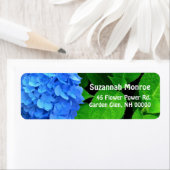 Blue Hydrangea-Blätter Adressetiketten (Insitu)