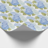 Blue Hydrangea Bliss Geschenkpapier (Ecke)