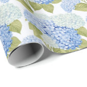Blue Hydrangea Bliss Geschenkpapier (Rolleneckpunkt)
