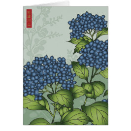 Blue Hydrangea Bloom