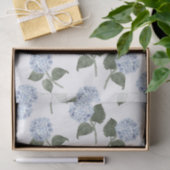 Blue Hydrangea Bloom Floral Seidenpapier (Geschenk)