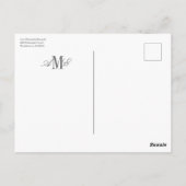 Blue Hydrangea Bloom Traditional Thank You Postkarte (Rückseite)