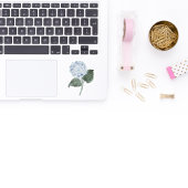 Blue Hydrangea Bloom Vinyl Sticker