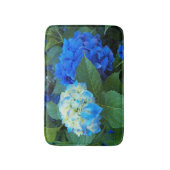 Blue Hydrangea Blooms Floral Badematte (Vorderseite Vertikal)