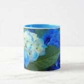 Blue Hydrangea Blooms Floral Tasse (Zentrum)