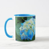 Blue Hydrangea Blooms Floral Tasse (Links)