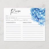 Blue Hydrangea Bloral Bridal Dusche Rezept (Vorderseite)
