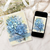 Blue Hydrangea Blossom Hochzeit retten das Datum Save The Date