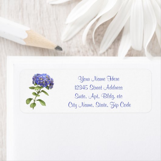 Blue Hydrangea-Blume (Insitu)