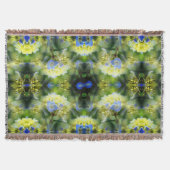 Blue Hydrangea Blume Abstrakt Decke (Vorderseite)