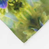 Blue Hydrangea Blume Abstrakt Fleecedecke (Ecke)