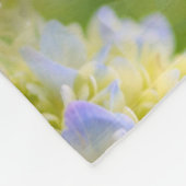 Blue Hydrangea Blume Abstrakt Fleecedecke (Ecke)