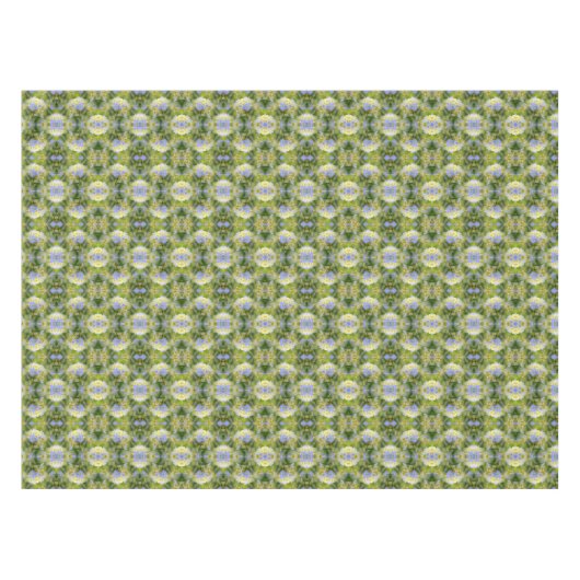 Blue Hydrangea Blume Abstrakt Natur Tischdecke (Vorderseite (Horizontal))