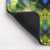 Blue Hydrangea Blume Abstrakt Personalisiert Mousepad (Ecke)