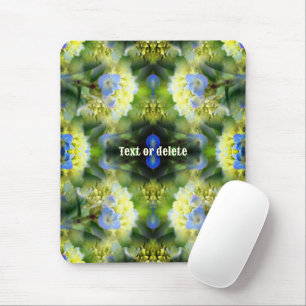 Blue Hydrangea Blume Abstrakt Personalisiert Mousepad