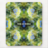 Blue Hydrangea Blume Abstrakt Personalisiert Mousepad (Vorne)