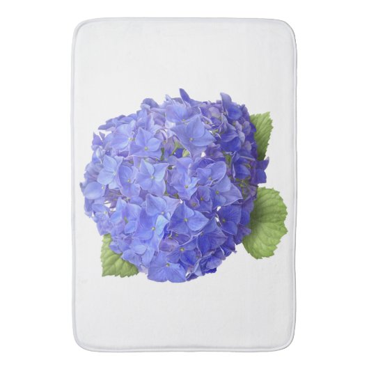 Blue Hydrangea-Blume Badematte (Vorderseite Vertikal)