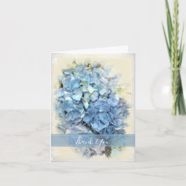 Blue Hydrangea Blume Bridesmaid Vielen Dank Dankeskarte