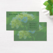 Blue Hydrangea Blume Business Card (Schreibtisch)