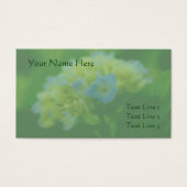 Blue Hydrangea Blume Business Card (Vorderseite)