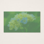 Blue Hydrangea Blume Business Card (Rückseite)