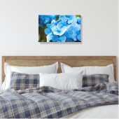 Blue Hydrangea Blume Canvas print Leinwanddruck (Insitu (Schlafzimmer))