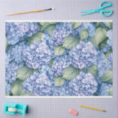 Blue Hydrangea-Blume Cotattcore-Dekoupage Seidenpapier (Basteln)