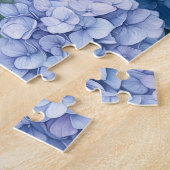 Blue Hydrangea Blume Cotattcore Puzzle (Seite)