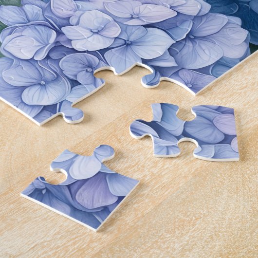 Blue Hydrangea Blume Cotattcore Puzzle (Seite)