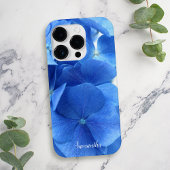 Blue Hydrangea Blume Custom iPhone 16 Hülle