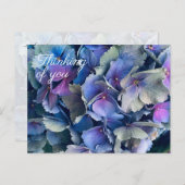 Blue Hydrangea Blume Denken Sie an Sie Postkarte (Vorne/Hinten)
