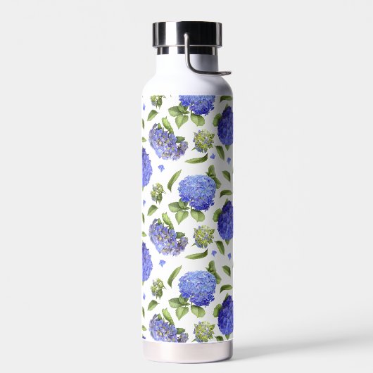 Blue Hydrangea Blume Design Trinkflasche (Links)