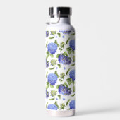 Blue Hydrangea Blume Design Trinkflasche (Rechts)