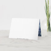 Blue Hydrangea Blume Einladung Hochzeit (Rückseite)