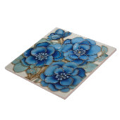 Blue Hydrangea-Blume Fliese (Seite)