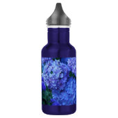 Blue Hydrangea Blume Floral Edelstahlflasche (Links)