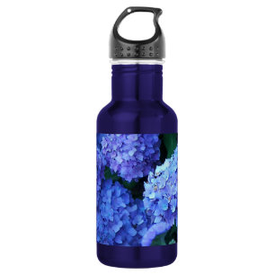 Blue Hydrangea Blume Floral Edelstahlflasche