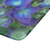 Blue Hydrangea Blume Floral Schneidebrett (Ecke)