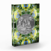 Blue Hydrangea-Blume Fotoblock (Links)