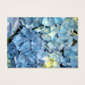 Blue Hydrangea Blume Hochzeitskarte Wohltätigkeit (Rückseite)