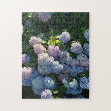 Blue Hydrangea Blume Jigsaw Puzzle