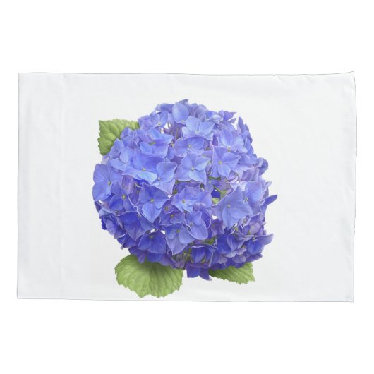 Blue Hydrangea-Blume Kissenbezug (Rückseite)