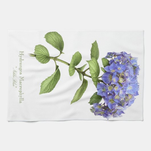 Blue Hydrangea-Blume Küchentuch (Horizontal)