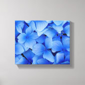 Blue Hydrangea-Blume Leinwanddruck (Vorderseite)