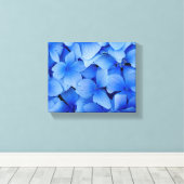 Blue Hydrangea-Blume Leinwanddruck (Insitu (Holzboden))