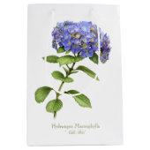 Blue Hydrangea-Blume Mittlere Geschenktüte (Vorderseite)