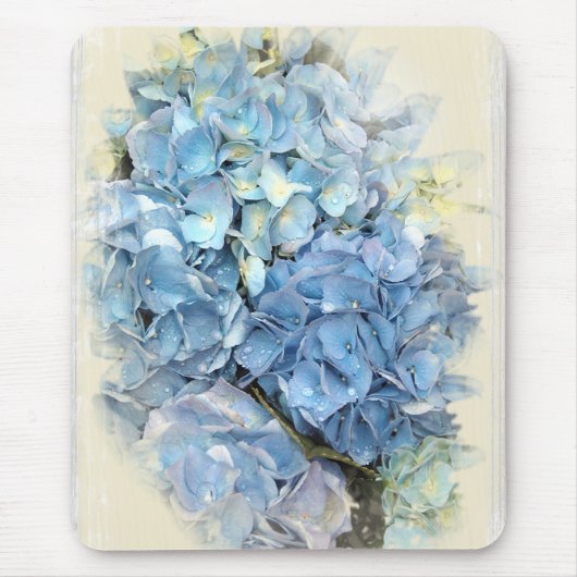 Blue Hydrangea-Blume Mousepad (Vorne)