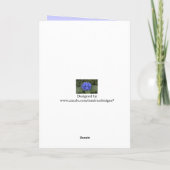 Blue Hydrangea Blume Muttertagskarte Karte (Rückseite)